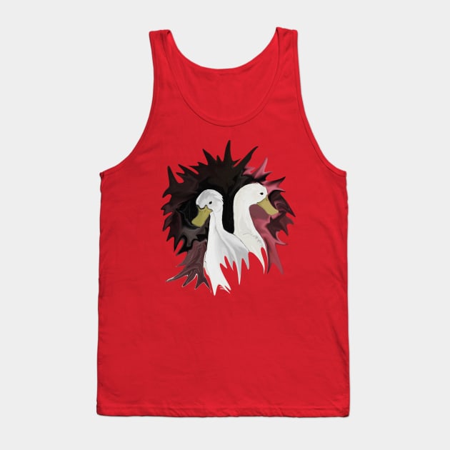 A Tuxedo Cat's American Pekin Ducks Tank Top by distortionart